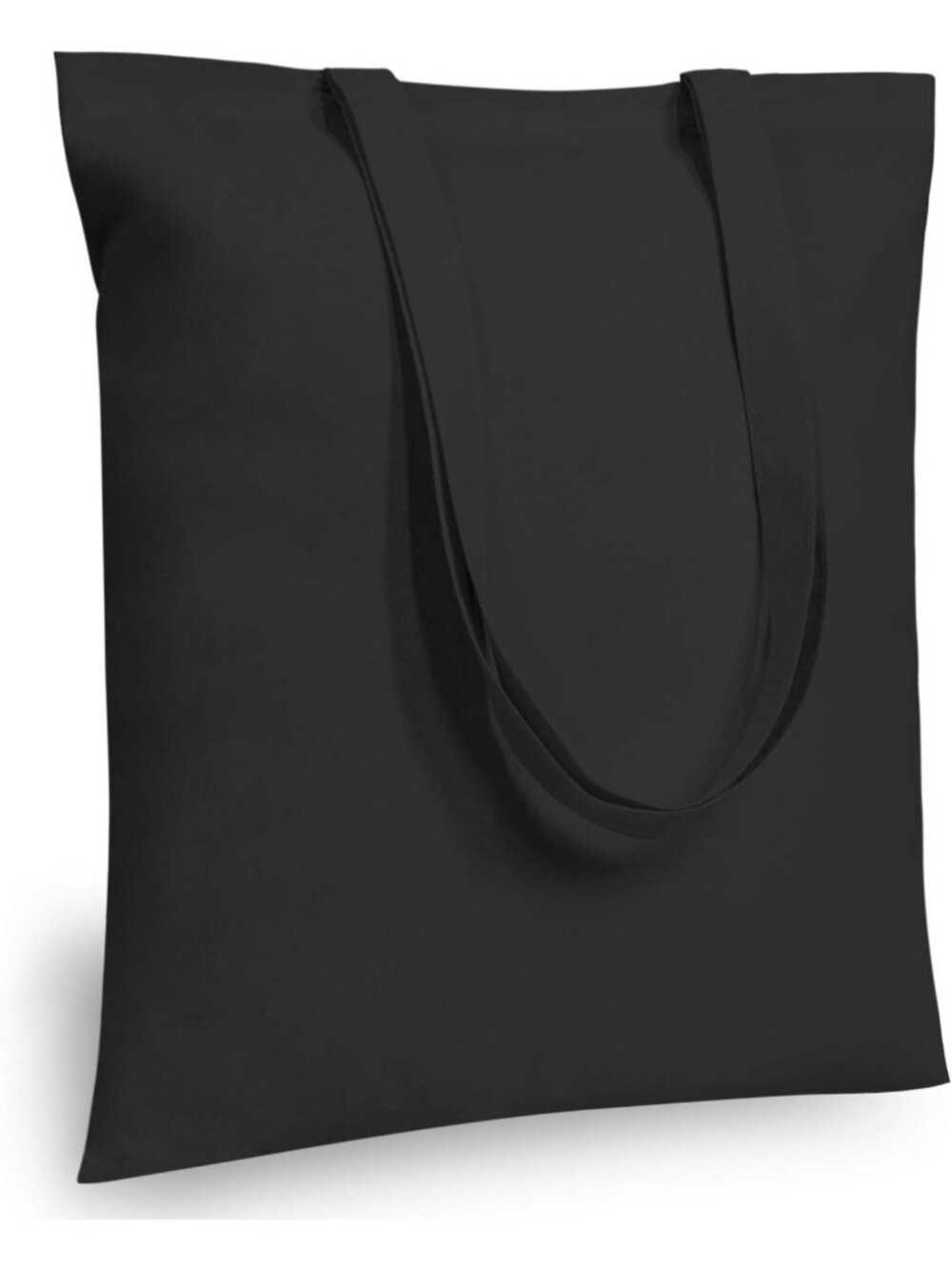 24-Pack Black Cotton Tote Bags 16"x15" - Lightweight Reusable Grocery & DIY Bags